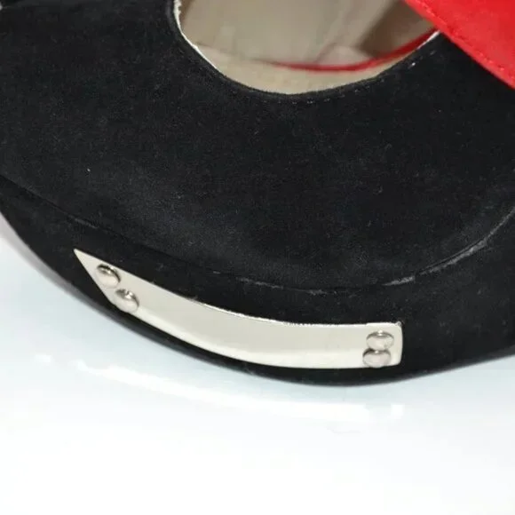 Alba Black and Red Platform Shoes - Picture 9 of 16